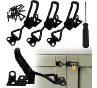 4Pcs Toggle Latch, Heavy Duty Toggle Clamp with Screws,Adjustable Toggle Catch Latch Clasp, Quick Release Tension Lock for Case Cabinet Boxes Closure Tool Boxes Latch Clamps Tool, 100kg/220lbs