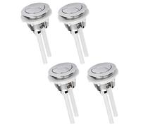 4PCS Toilet Flush Button Replacement, 50mm Dual Flush Toilet Push Buttons, Universal Flush Valve Replacement, Easy Installation, Round Head Dual Toilet Push Button