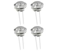 4PCS Toilet Flush Button Replacement, 69mm Dual Flush Toilet Push Buttons, Universal Flush Valve Replacement, Easy Installation, Round Head Dual Toilet Push Button