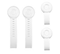4pcs Toilet Lid Lifters, 2pcs Silicone Lid Opener & 2pcs Lid Lifter Toilet Seat Tabs Lifter Handle Toilet Lid Cover Lifter Avoid Touching Toilet Lifting Tool Bathroom Accessories for Home Hotel(White)