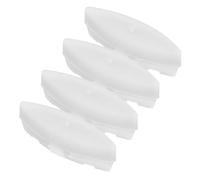 4pcs Toilet Seat Buffer Pad White Abs Raised Edge Anti-Collision