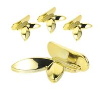 4pcs Toilet Seat Lid Lifter Acrylic Butterfly Golden | Animal Shaped Design, Smooth Polished Finish, Strong Suction Effect, for Shared Bathrooms and Public Restrooms