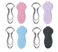 4pcs Tongue Scraper Tongue Cleaner Tongue Scraper for Adults Portable Storage Tongue Coating Removal Bad Breath Care Metal Tongue Scraper with Four Carrying Case