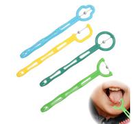4pcs Tongue Trainer,Tongue Exerciser,Tongue Thrust Corrector,Tongue Stabilizing Device,Tip Lateralization And Elevation,Oral Motor Therapy Tools,Oral Muscle Training Tool For Stiff Tongue Clear Speech