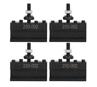 4Pcs Tool Post Holder, Turinng Facing Boring Piston Wedge Hardware, High Speed Steel 250-002, CNC Fixture Tool Holder for Industrial Supplies, Durable and Wear - with F