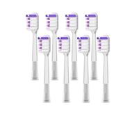 4PCS Toothbrush Heads, Compatible with Laifen, LFTB01-S P A | Adult replacement heads for electric toothbrushes with standard bristle design(8 purple chean)