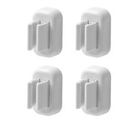 4PCS Toothbrush Holder Wall Mounted, Self Adhesive Electric Toothbrush Organizer for Bathroom, Waterproof Multi-Function Holder for Dorm, Cabinet(White)