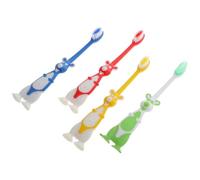4pcs Toothbrush with Kangaroo Shape, Soft Bristles, PP Handle | Assorted Colors, Portable Grip for Aged 2 to 6, Early Childhood Centers and Educational Use