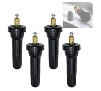 4PCS TPMS Tyre Pressure Sensor Valve Stems, Snap-in Tire Valve for TPMS Tyre Pressure Monitoring System, Rubber Valve for Car Tire TPMS Sensor Replacement