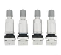 4Pcs TPMS Valve Stem Repair Kit, Stainless Steel Tyre Pressure Sensor Valves, for BMW X1 X2 X3,for Honda, for Ford, for Mazda, for Nissan, for Jaguar, for Land Rover, Silver, 5.5x1.2cm