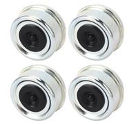 4PCS Trailer Bearing Dust Cover - 62mm X 36mm, Trailer Axle Grease with Rubber Stopper, Suitable for 7000 to 8000lb Bearings