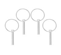 4pcs Trailer Hitch Coupling Pin with O Ring Zinc Plated Iron
