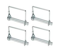 4PCS Trailer Hitch Pins Secure Coupler Pin Set Zinc Plated Iron for Mowers and Agricultural Equipment 0.47in Diameter 3.15in Long