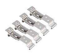 4Pcs Trailer Number Plate Holder Stainless Steel License Plate Bracket Spring Loaded Number Plate Clips Holders for Trailers trucks Caravans Plate Fixings