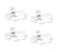 4Pcs Transparent Book Clips, Secure Page Holder For Hands-Free Reading, With 12 Degree Tilt For Ergonomic, For Teachers, Clerks & Book Lovers (Transparent)