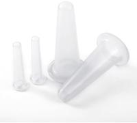 4Pcs Transparent Massage Cupping Set Silicone Mini Facial Cups Face Massager Helper Skin Care Neck Back Eyes Massaging Cup Safe to Use, Don't Worry About Burns Health Care Products，Facial Skin Care