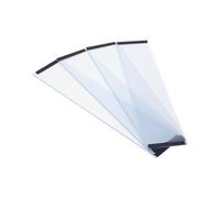 4Pcs Transparent PVC Bird Cage Baffle Bird Cage Catcher Cage Accessories Cover Guard For Parrot Cages (Blue, 45.5x10cm)