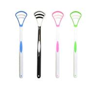 4Pcs Travel Handy Tongue Scraper Kit Durable Useful Silicone Tongue Cleaner Tool Bad Breath Remove Keep Oral Scraper for Adults, Kids, Fight Bad Breath