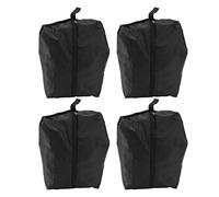 4PCS Travel Shoe Bags Large Capacity Black Travel Clothes Storage Bag with Zip for Home Travelling Gym (43 * 23CM)