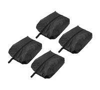 4PCS Travel Shoe Bags Large Capacity Black Travel Clothes Storage Bag with Zipper for Home Travelling Gym 43x23CM (43 * 23CM)