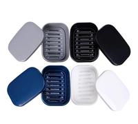 4Pcs Travel Soap Container - Portable Soap Box, Leakproof Soap Case, Plastic Soap Bar Holder - Camping, Bathroom Shower Gym Hiking Traveling