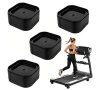 4pcs Treadmill Incline Riser Blocks | Walking Stackable Height Adjustable Incline Blocks Pad Attachment Non-Slip Upgrade Ramp for Home Gym Leveling & Uphill Workout Treadmill Accessories