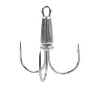 4Pcs Treble Snagging Hooks Weighted Fishing Big Bunker Fishhooks Large Snag Triple 12/0 14/0(12l0 60g-4PCS)