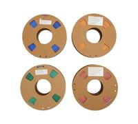 4Pcs Triple Colors PLA 3D Printer Filament, 1.75mm Silk PLA Filament with Smooth Glossy Finish, Color Change Filament for FDM 3D Printers and 3D Pens, Net Weight 8.8oz