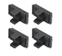 4pcs Trolley Desktop Buckle Clamps for Camping Folding Tables and Portable Egg Roll Carts with Round Tube Fit