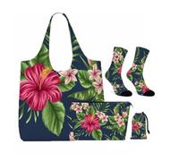 4Pcs Tropical Floral Print2 Gifts for Women Girls Floral Lover