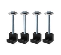 4PCS Truck Tool Box Mounting Kits,Aluminum J-Hooks Crossover Mounting Set with Lock Nut for Most Truck