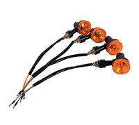 4Pcs Turn Lights Motorcycle Indicators Universal Turn Indicators Blinker Amber Light 12V for Most Motorcycle Street Bike Scooter Cruiser