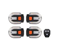 4Pcs Turn Signals for Bicycles with Alarm, Remote Control/Integrated Bike Tail Light Waterproof Strobe Bike Rear Lights