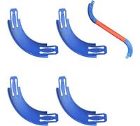 4pcs Turn Track Pieces - Replacement Racetrack Connectors | 90 Degree Curved Tracks Pieces For Racing Car & Toy Car | DIY Bendable Race Tracks Connectors Accessories