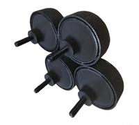 4PCS Turntable Shock Absorber Pads, for Technics SL-1200, for mk2, for mk3 | Rubber And Plastic, Reduces Resonance, Fits SL-1210 MK2-MK6, Black Finish, 4-piece Set