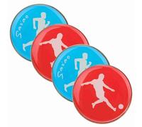 4pcs Two Sided Referee Toss Penny referee coin Portable Football Referee Flip Two Sided Referee Toss referee coins for Soccer Football Volleyball Table Tennis Toss Penny Marker Boards