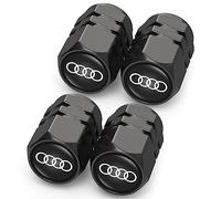 4PCS Tyre Valve Caps, Car Tyre Caps Compatible with Audi A1 A3 RS3 A4 A5 A6 A7 RS7 A8 Q3 Q5 Q7 R8, Leak-Proof Dust Caps for Car Tyres