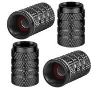 4Pcs Tyre Valve Caps for Mercedes-Benz Maybach G-Class 2017-2017, Aluminium Alloy Wheel Dust Covers Airtight Seal Protection Auto Valve Stem Accessories,black