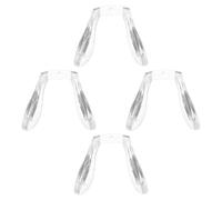 4pcs U Shaped Eyeglass Nose Pads for Tr90 Frame Comfort | Silicone Inserts, Single-hole 1mm Fit, for Reading Glasses and Outdoor Wear