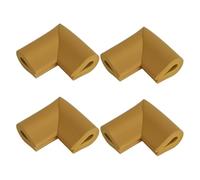 4pcs U Type Baby Safety Foam Corner Guards Glass Table Edge Strip Protector Child Proof Furniture Bumper Security(Yellow)