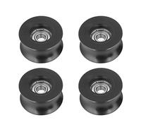 4pcs U-Type Pulley, Akozon 0840UU U-Type U Groove Pulley Roller Guide Wheel 8x39.5x20.1mm