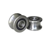 4PCS U22 U Groove Bearing Line Walking Guide Track Roller Bearing - High Performance Self-Aligning Ball Bearings