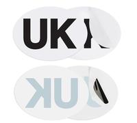 4PCS UK Car Stickers for Europe, Dual-Type Packaging (Electrostatic + Self-Adhesive), Long-Lasting & Removable Without Marks, EU-Compliant Dimensions for Non-Metallic Car Bodies