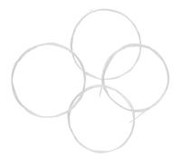 4pcs Ukulele Replacement String Nylon Set for Players, Silver | 0.56mm 0.71mm 0.81mm Diameters, Balanced Tension for Practice Sessions and Live Performance