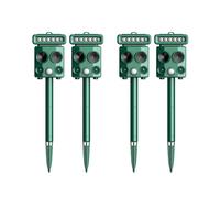 4PCS Ultrasonic Animal Repellent Outdoor Solar Animal Repeller with Motion Detection,Deer Deterrent Device for Yard