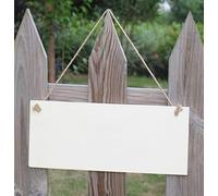 4Pcs Unfinished Wood Sign Blank Hanging Wooden Plaque DIY Craft Project Wood for DIY Door Wall Decor Holiday Decoration 3.93x7.87 inch