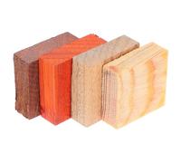 4pcs Unfinished Wooden Ring Blanks for Craft Hobbyists and Jewelers | Natural Wood Grain, Smooth Unfinished Surface, Easy Carving Base, for Ornaments, Paint and Workshop Use