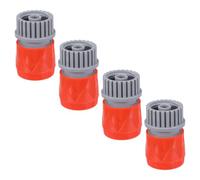 4pcs Universal 1/2 Inch Quick Release Hose Connector | Plastic PP Material, Tool-free Coupling, Straight-through Path Design, for Lawn Care and Vegetable Garden Watering