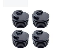 4PCS Universal 40mm Black Rubber Drain Holes Plugs Scupper Stopper Bungs Drainage Kayak Marine Boat Rafting Dinghy Canoe Raft