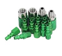 4PCS Universal Air Coupler and 10PCS I/M Plug Kit, 1/4 NPT Air Hose Fittings Quick Connect Aluminum Alloy Air Compressor Quick Connect Fittings